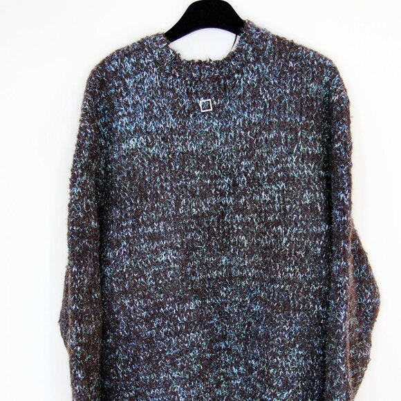 BNWT AW23 WOOYOUNGMI METALLIC THREAD SWEATER 50 - Picture 3 of 10